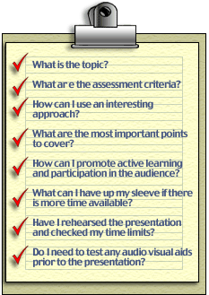 Esempio di check list [http://www.jcu.edu.au/studying/services/studyskills/tutorial/images/checklist.gif]